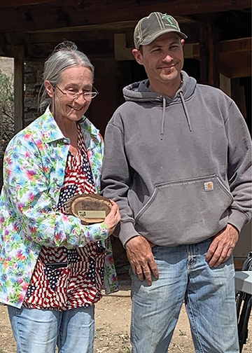 Melanie Myron - 1st Woman and Ron Hipp - 1st Overall.